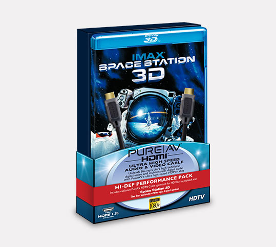 Warner Bros. IMAX Space Station 3D HDMI Packaging