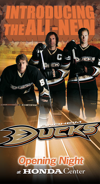 Anaheim Ducks Opening Night Banner
