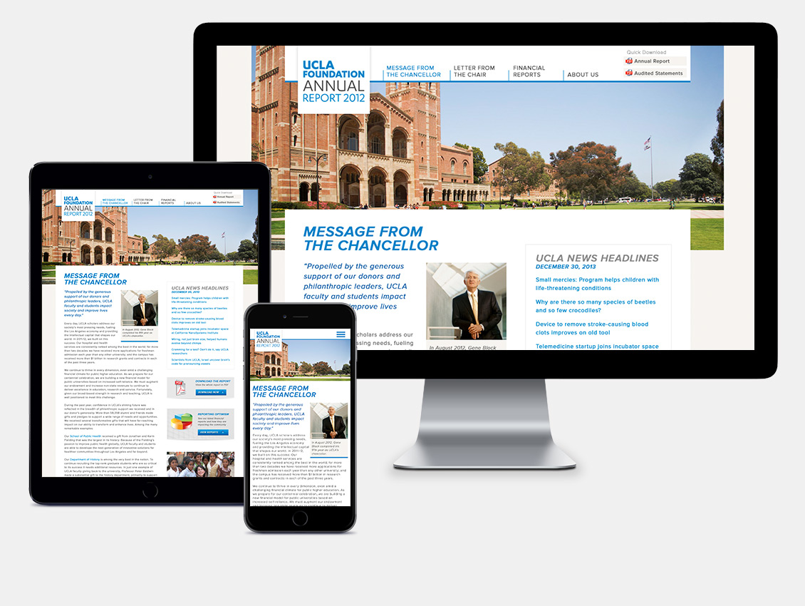 UCLA Foundation Responsive Website
